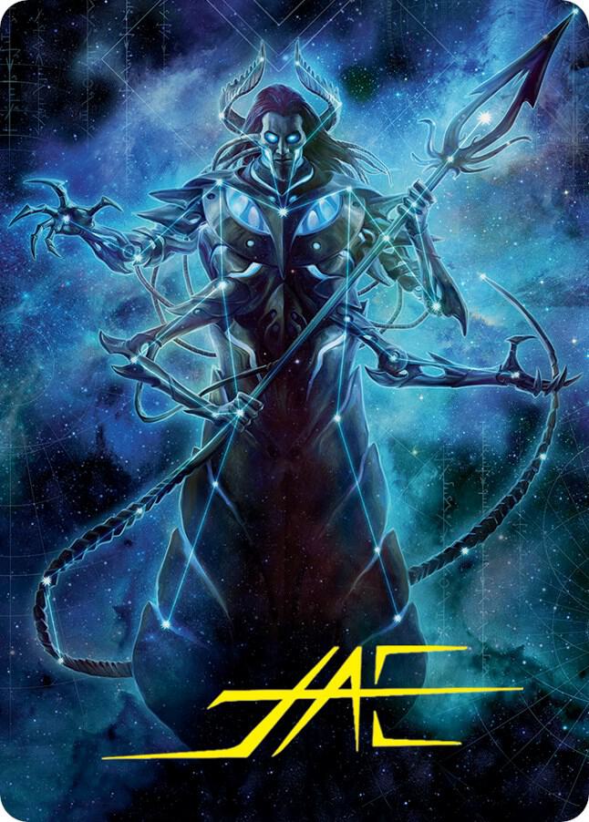 Heliod, the Warped Eclipse Art Card (Gold-Stamped Signature) card image