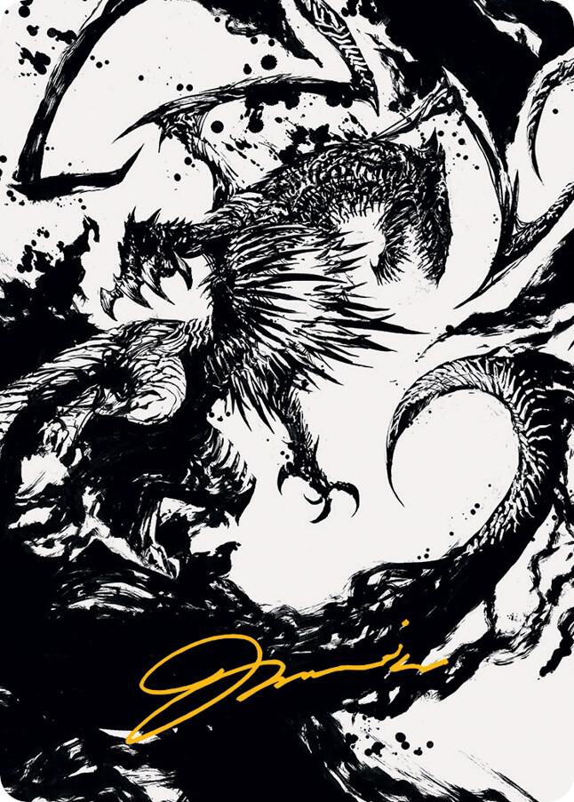 Skithiryx, the Blight Dragon Art Card (Gold-Stamped Signature) card image