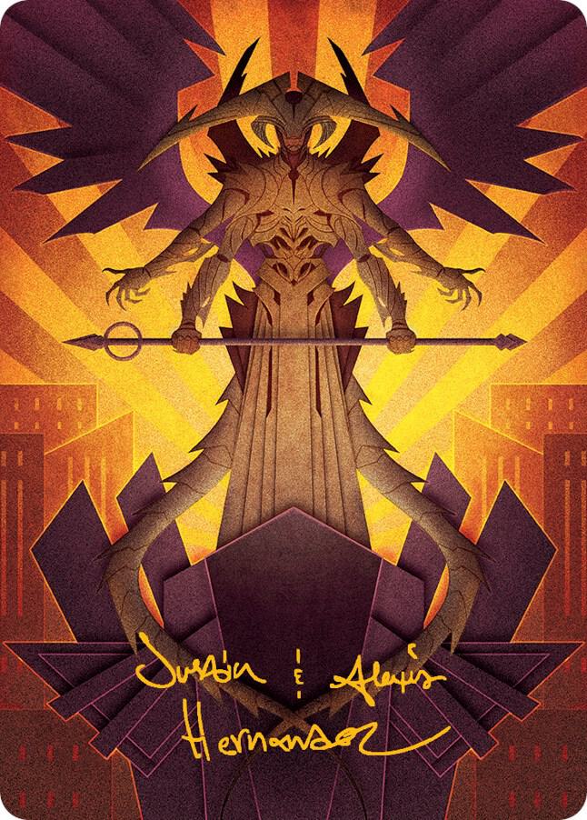 Atraxa, Praetors' Voice Art Card (Gold-Stamped Signature) card image