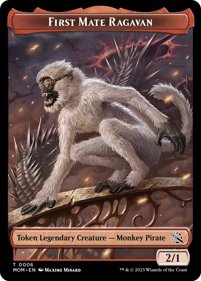 First Mate Ragavan // Thopter Double-Sided Token card image
