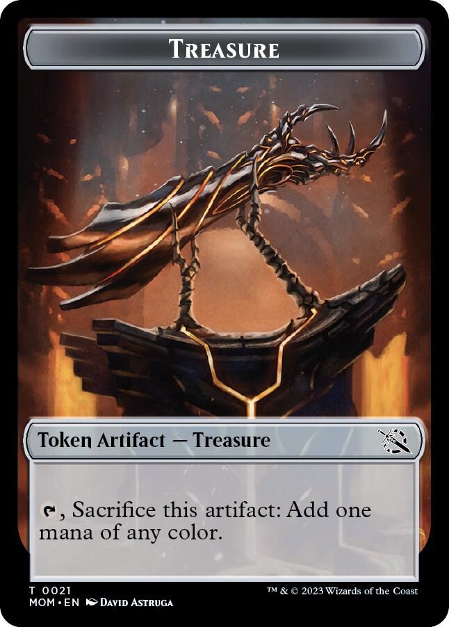 Treasure (0021) // Phyrexian Hydra (0011) Double-Sided Token card image
