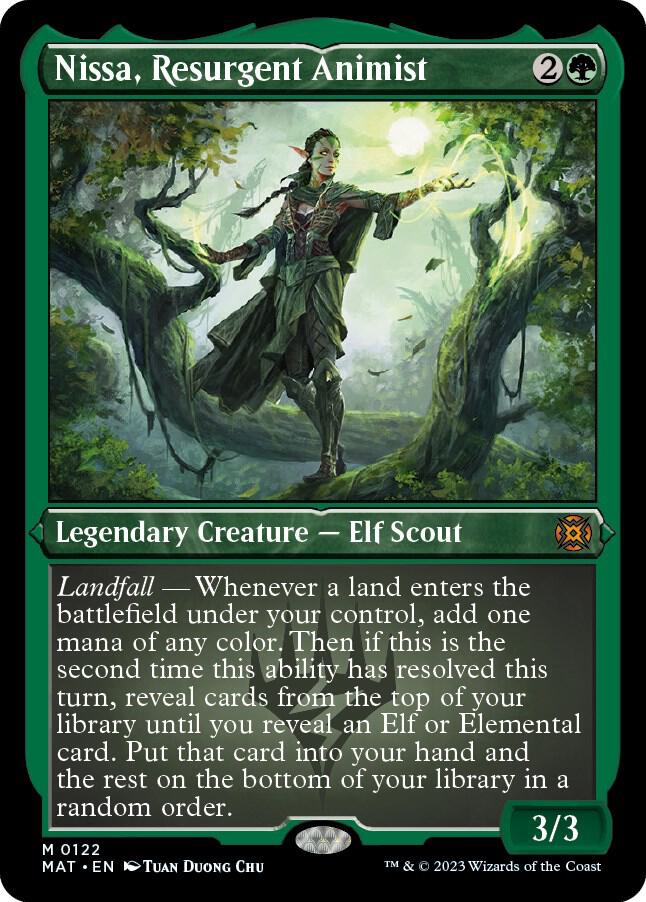 Nissa, Resurgent Animist (Foil Etched) card image