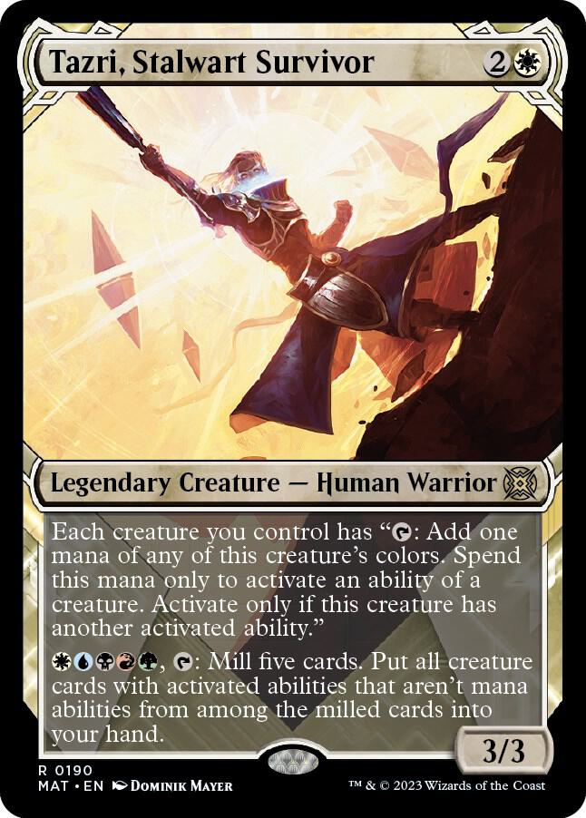 Tazri, Stalwart Survivor (Halo Foil) card image