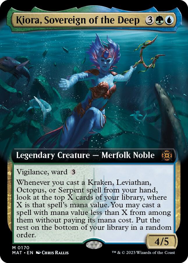 Kiora, Sovereign of the Deep (Extended Art) card image