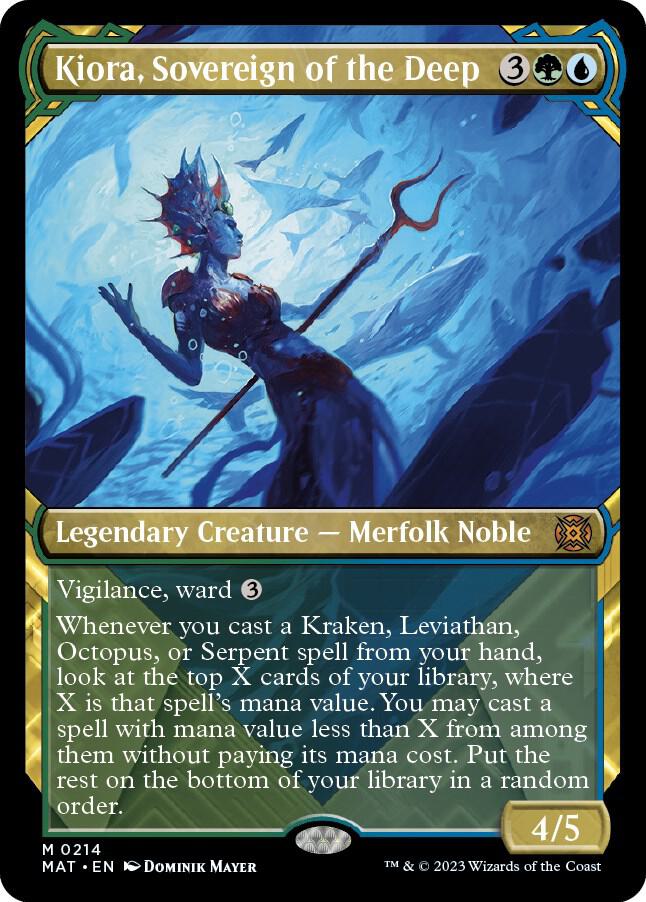 Kiora, Sovereign of the Deep (Halo Foil) card image