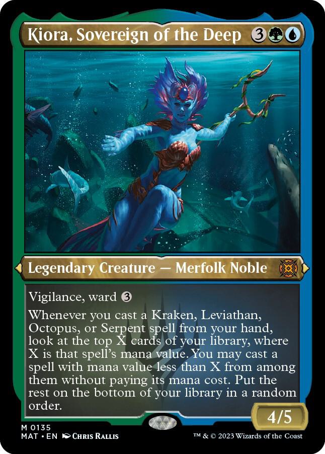 Kiora, Sovereign of the Deep (Foil Etched) card image
