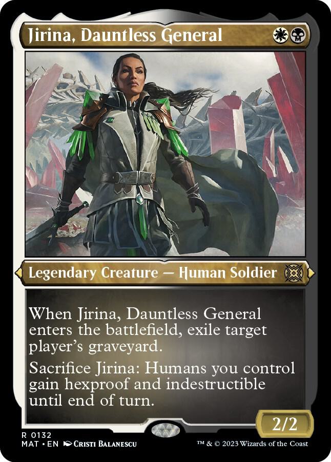 Jirina, Dauntless General (Foil Etched) card image