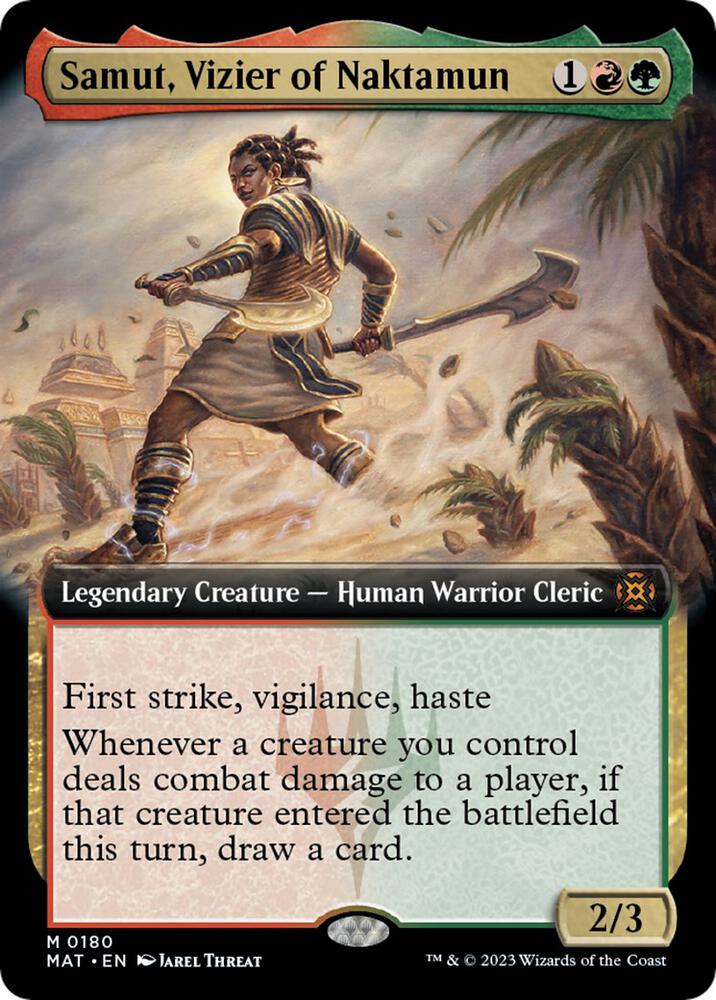 Samut, Vizier of Naktamun (Extended Art) card image