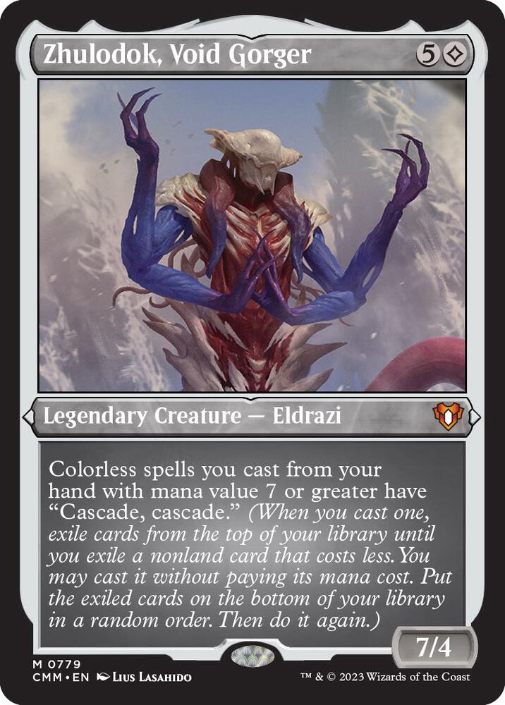Zhulodok, Void Gorger (Display Commander) (Foil Etched) - Thick Stock card image