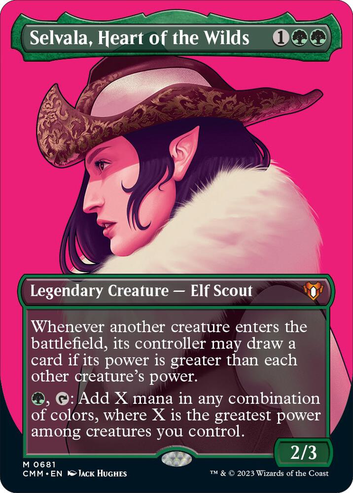 Selvala, Heart of the Wilds (Borderless) card image