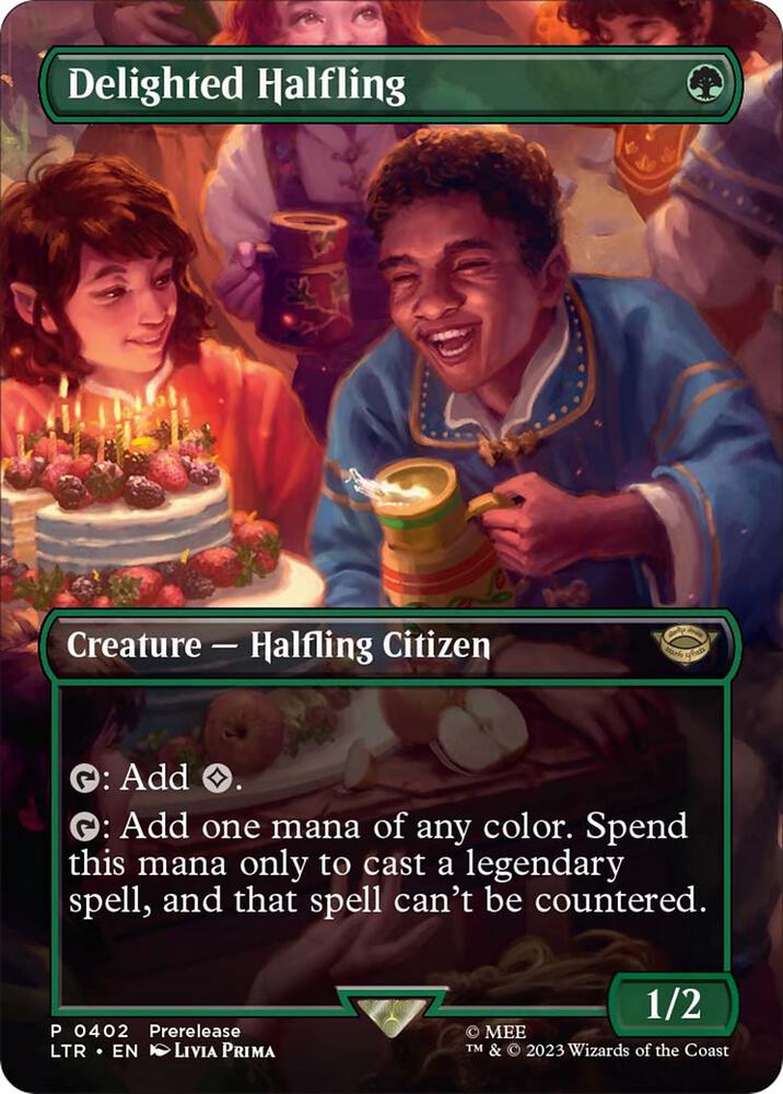 Delighted Halfling (Borderless) card image