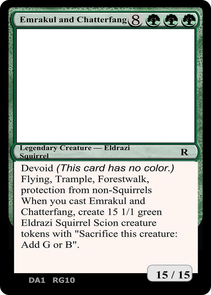 Emrakul and Chatterfang card image