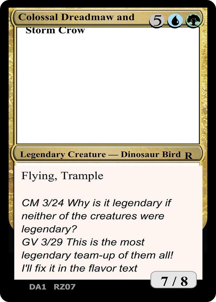 Colossal Dreadmaw and Storm Crow card image