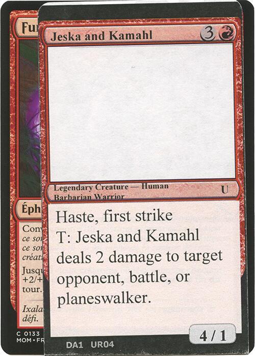 Jeska and Kamahl card image