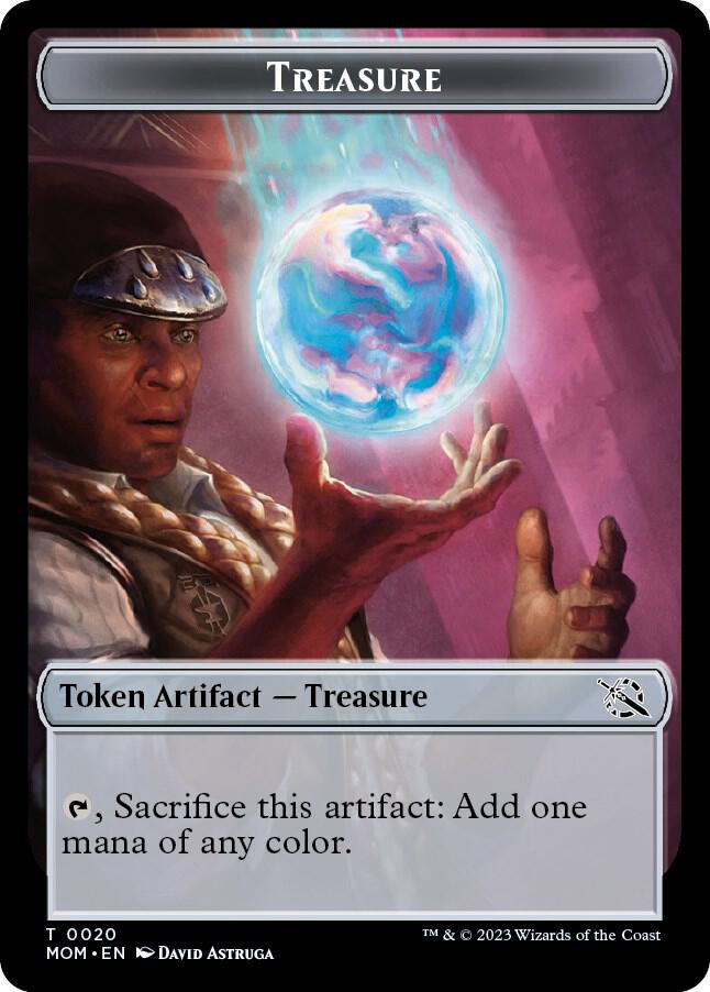 Treasure (0020) // Dinosaur Double-Sided Token card image