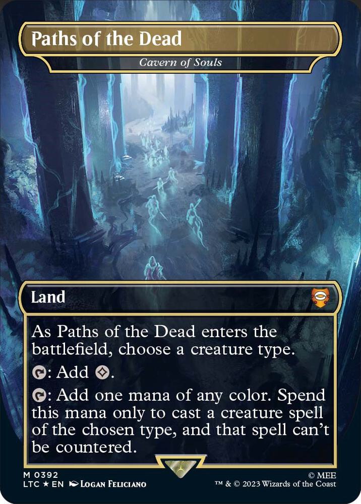Paths of the Dead - Cavern of Souls (Borderless) (Surge Foil) card image