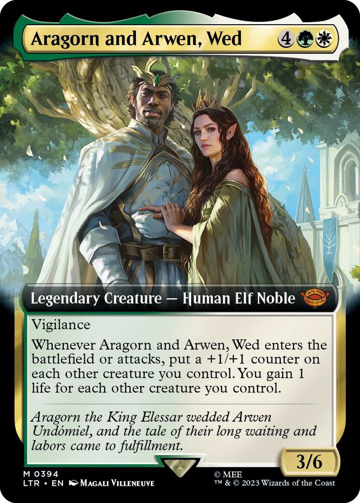 Aragorn and Arwen, Wed (Extended Art) card image