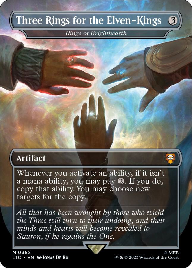 Three Rings for the Elven-Kings - Rings of Brighthearth (Borderless) card image