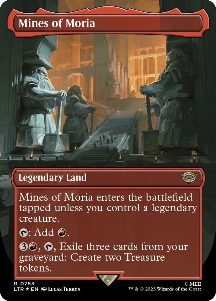 Mines of Moria (Borderless) (Surge Foil) card image
