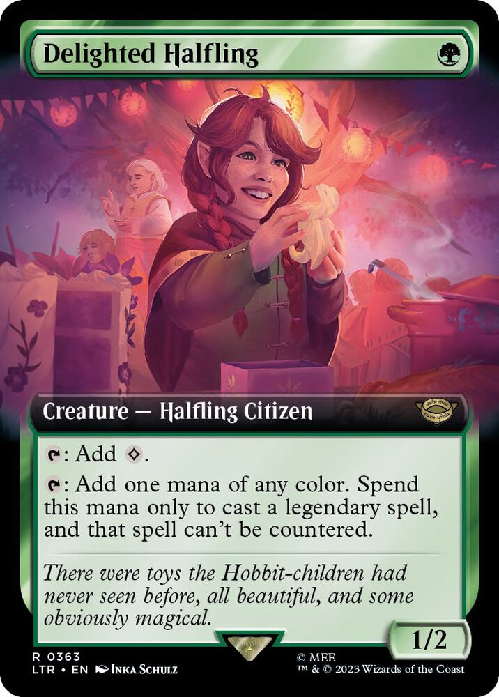 Delighted Halfling (Extended Art) card image