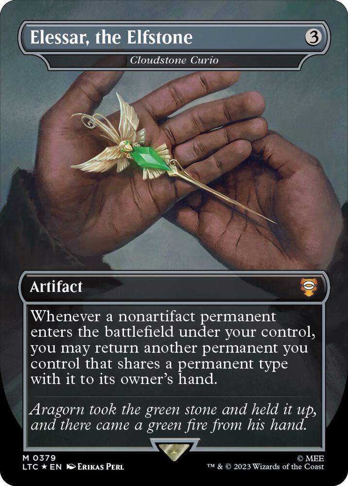Elessar, the Elfstone - Cloudstone Curio (Borderless) (Surge Foil) card image
