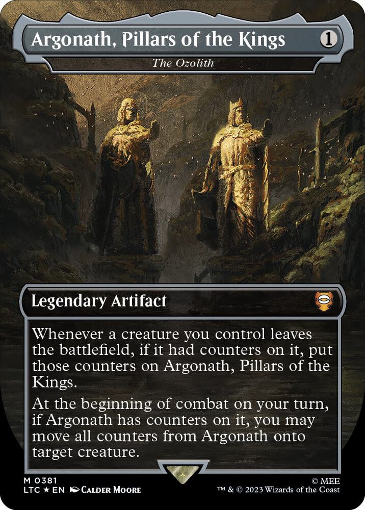 Argonath, Pillars of the Kings - The Ozolith (Borderless) (Surge Foil) card image