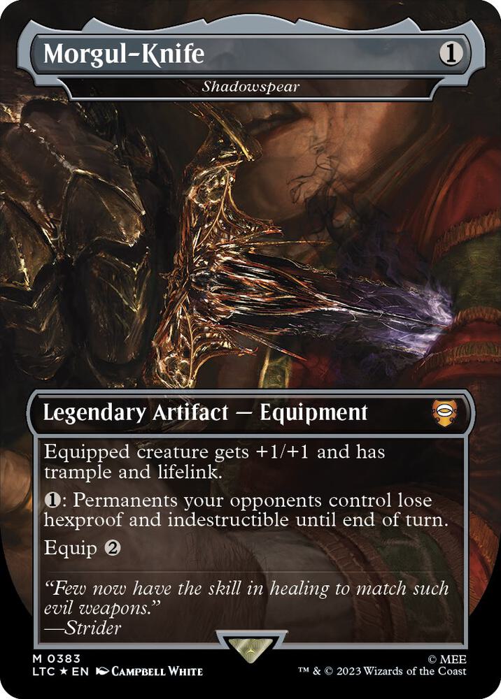 Morgul-Knife - Shadowspear (Borderless) (Surge Foil) card image
