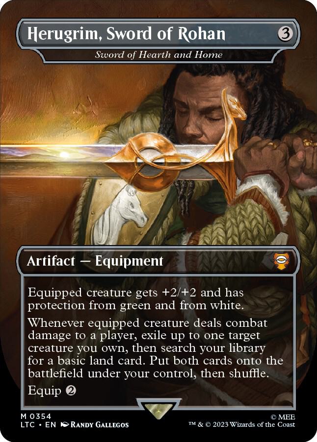 Herugrim, Sword of Rohan - Sword of Hearth and Home (Borderless) card image