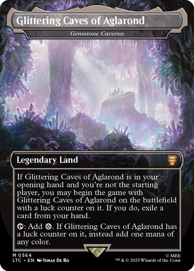 Glittering Caves of Aglarond - Gemstone Caverns (Borderless) card image