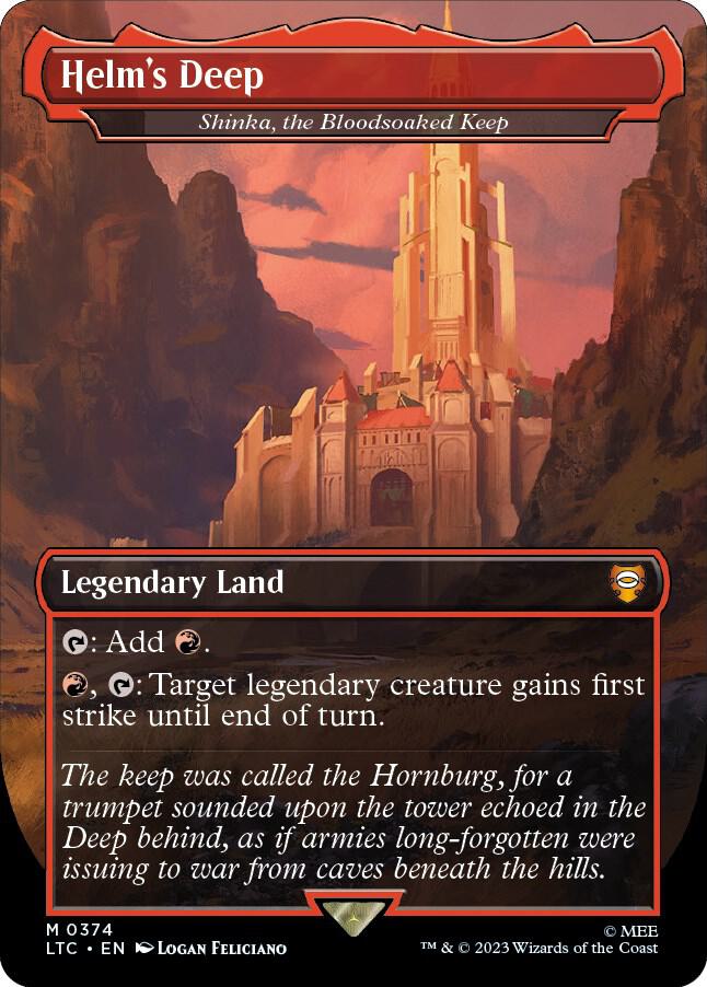Helm's Deep - Shinka, the Bloodsoaked Keep (Borderless) card image