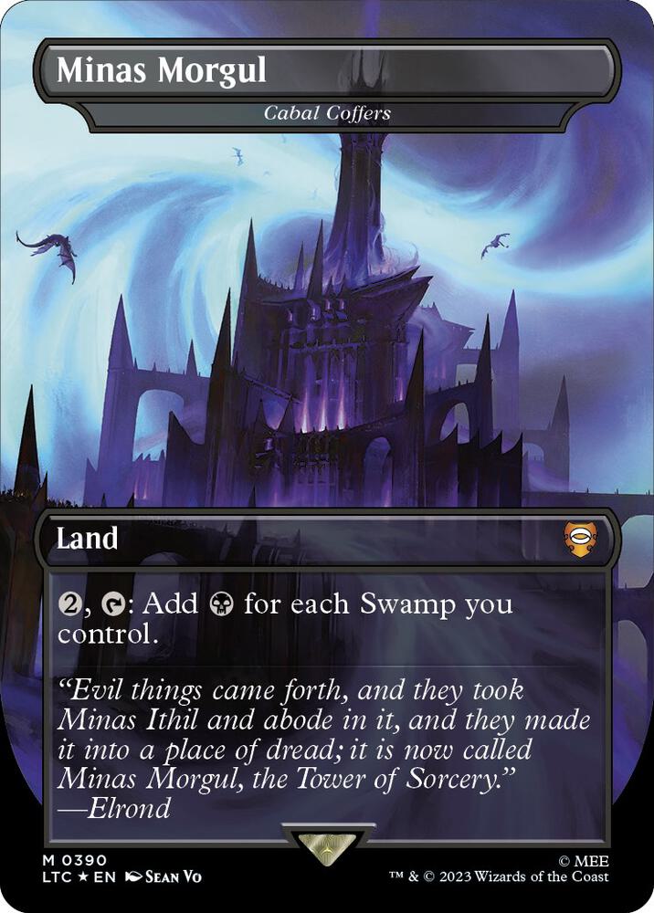 Minas Morgul - Cabal Coffers (Borderless) (Surge Foil) card image