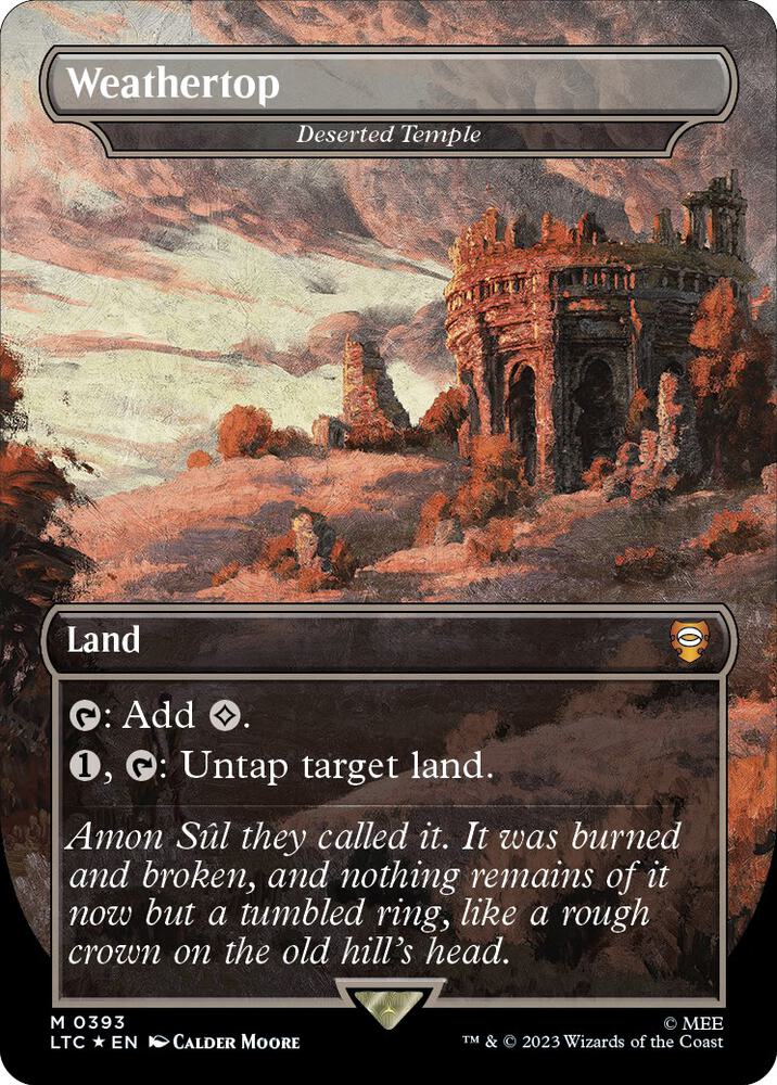 Weathertop - Deserted Temple (Borderless) (Surge Foil) card image