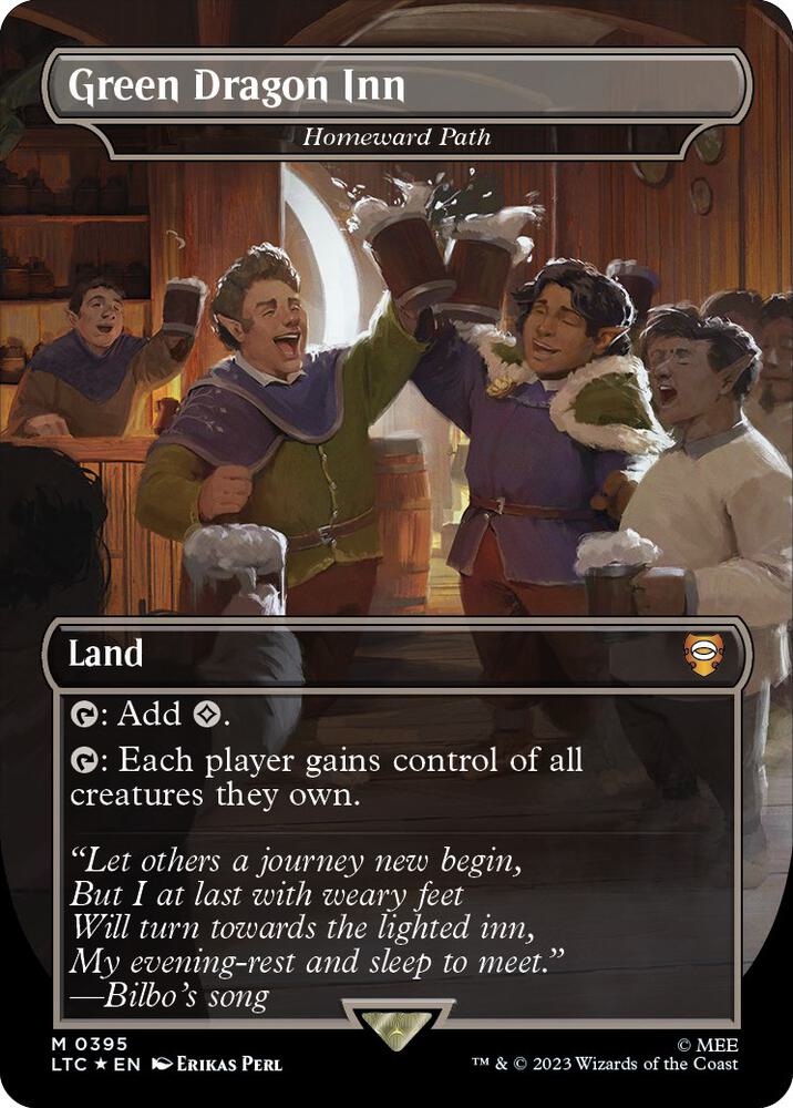 Green Dragon Inn - Homeward Path (Borderless) (Surge Foil) card image
