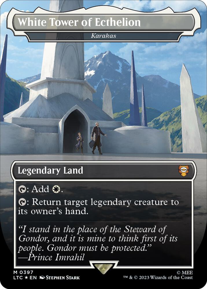 White Tower of Ecthelion - Karakas (Borderless) (Surge Foil) card image