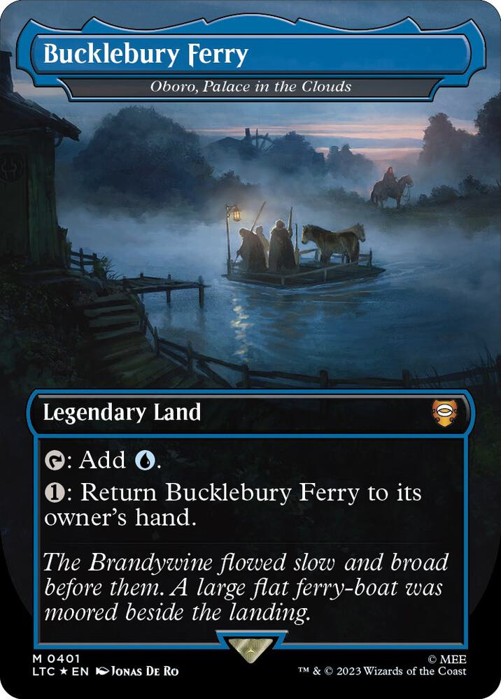 Bucklebury Ferry - Oboro, Palace in the Clouds (Borderless) (Surge Foil) card image