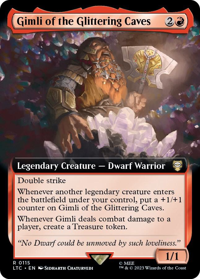 Gimli of the Glittering Caves (Extended Art) card image