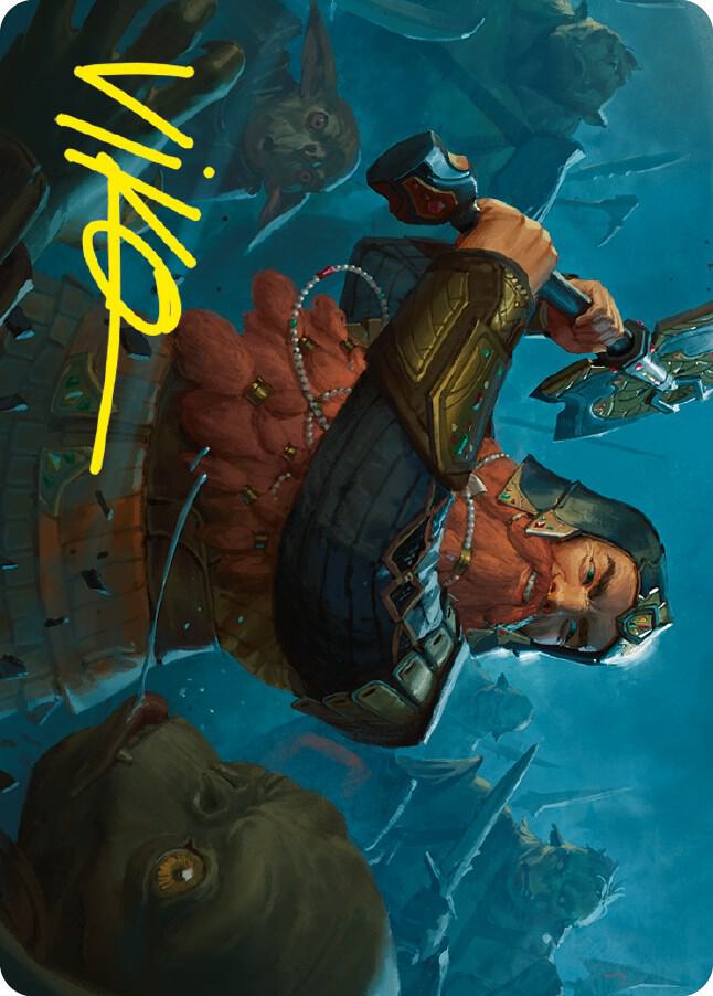 Gimli, Counter of Kills Art Card (10/81) (Gold-Stamped Signature) card image