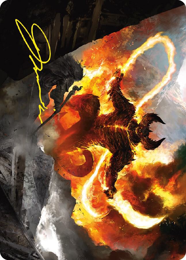 The Balrog, Flame of Udun Art Card (Gold-Stamped Signature) card image