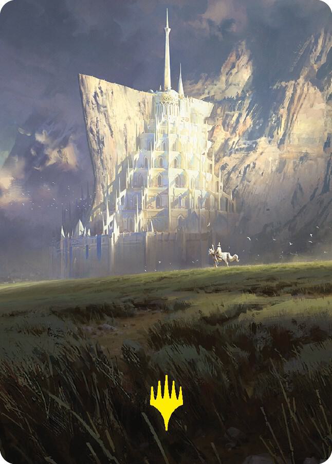 Minas Tirith Art Card (Gold-Stamped Signature) card image