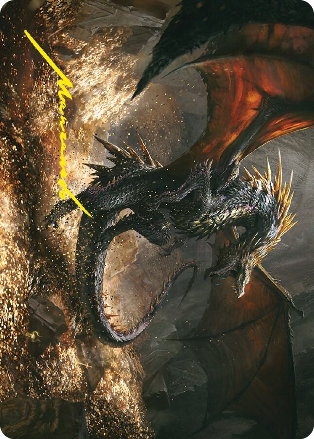 Cavern-Hoard Dragon Art Card (Gold-Stamped Signature) card image
