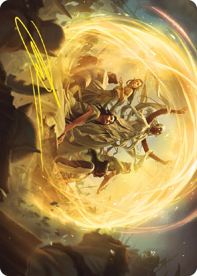 Heroic Intervention Art Card (Gold-Stamped Signature) card image