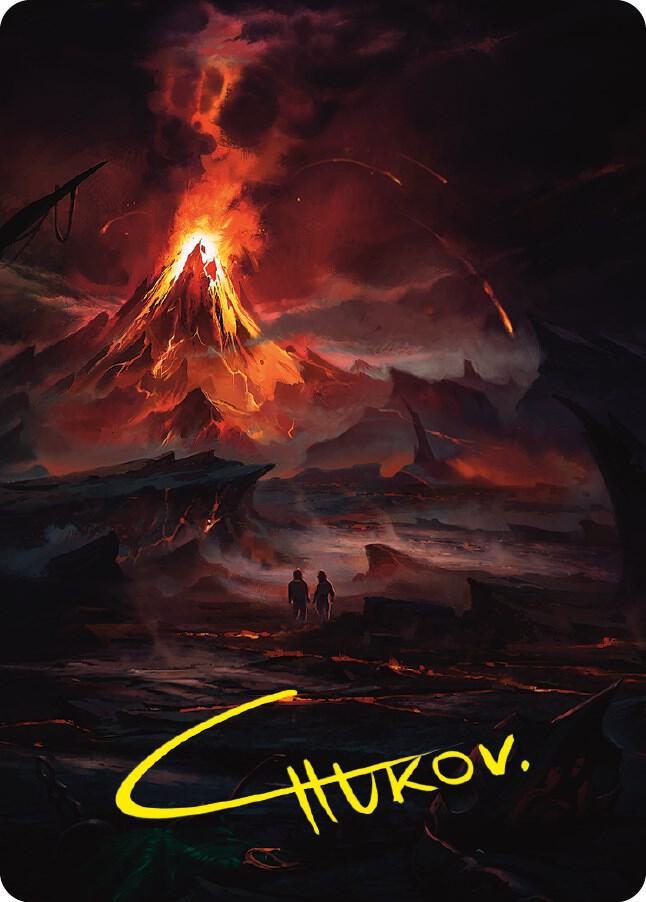 Valley of Gorgoroth Art Card (Gold-Stamped Signature) card image