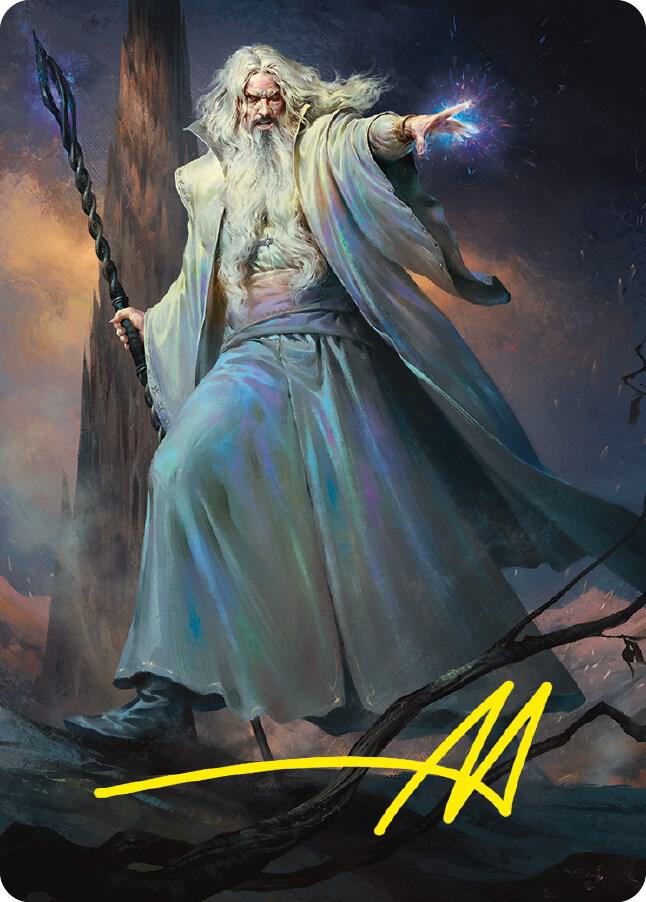 Saruman of Many Colors Art Card (Gold-Stamped Signature) card image