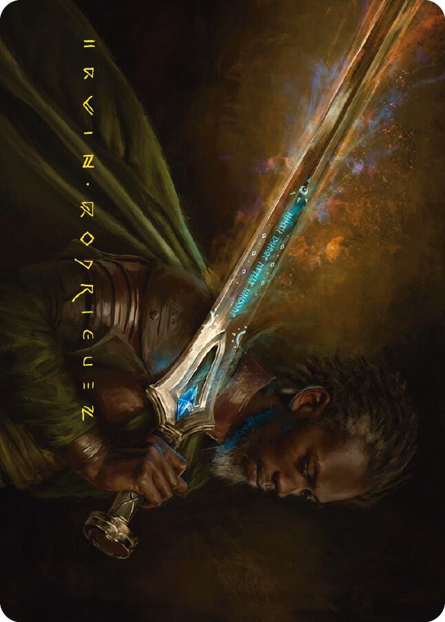 Anduril, Flame of the West Art Card (Gold-Stamped Signature) card image