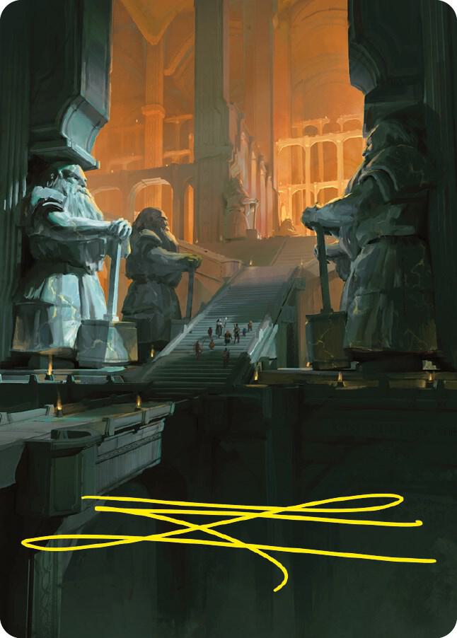 Mines of Moria Art Card (Gold-Stamped Signature) card image