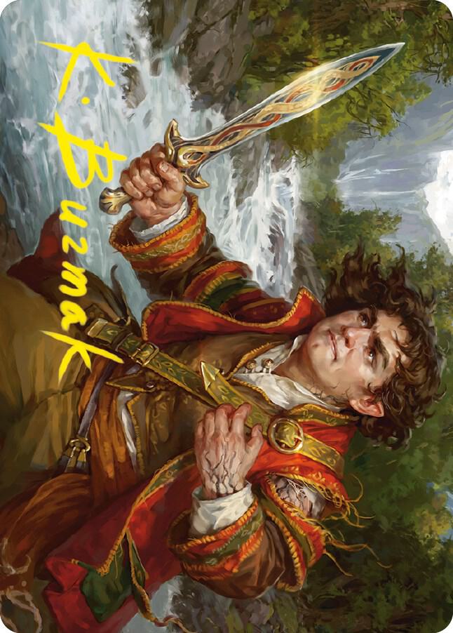Frodo Baggins Art Card (16/81) (Gold-Stamped Signature) card image