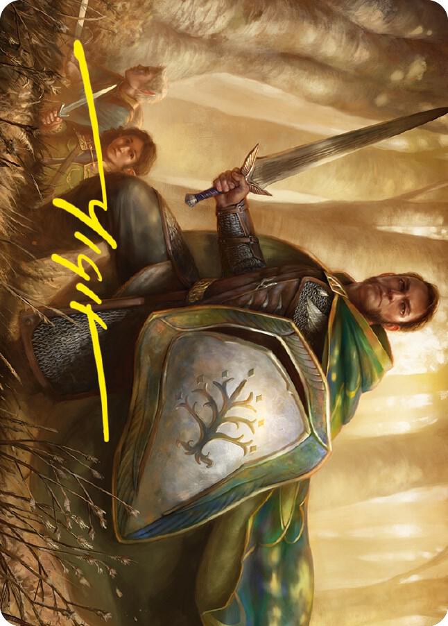 Boromir, Warden of the Tower Art Card (Gold-Stamped Signature) card image