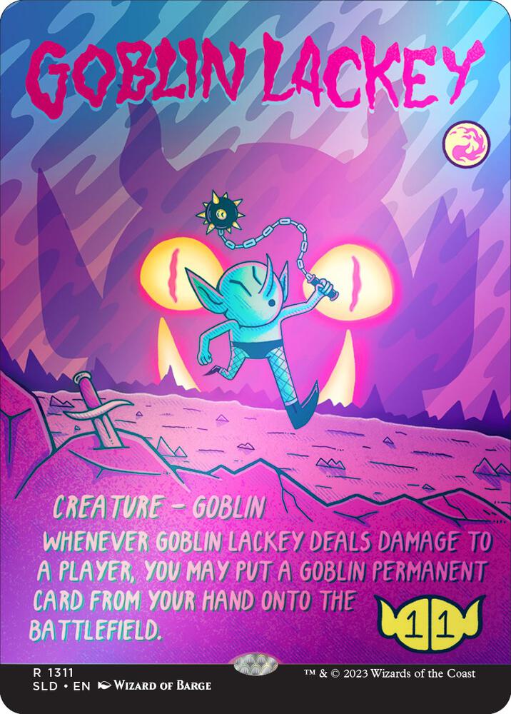 Goblin Lackey (1311) (Rainbow Foil) card image
