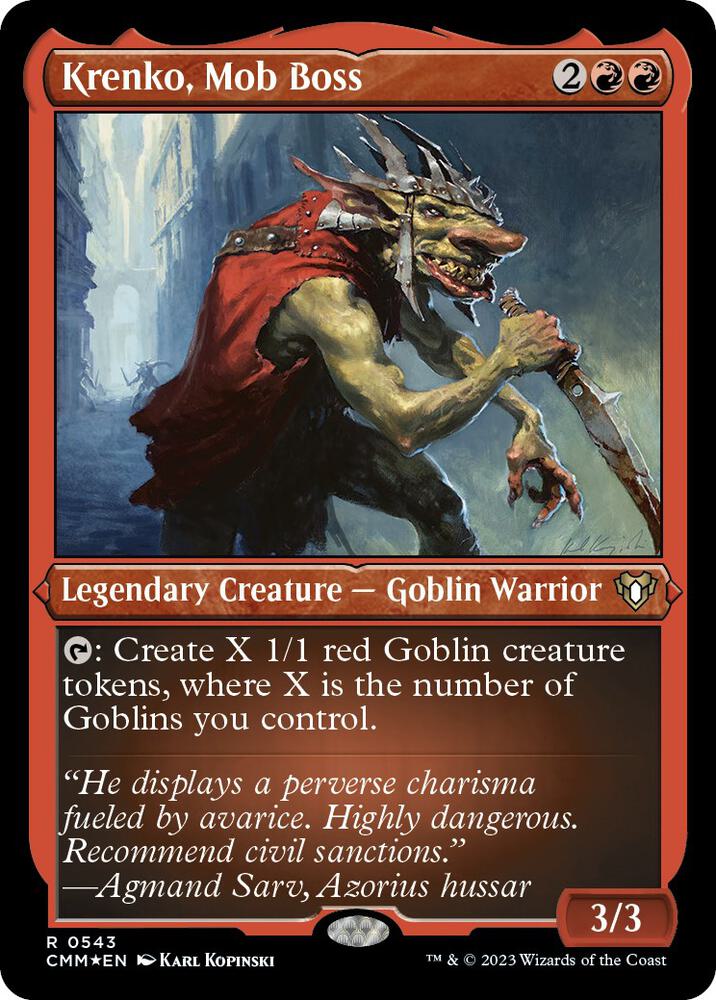 Krenko, Mob Boss (Foil Etched) card image