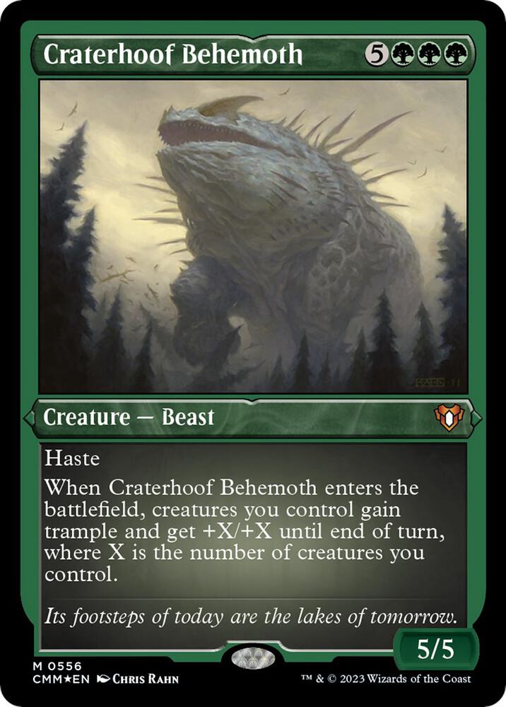 Craterhoof Behemoth (Foil Etched) card image